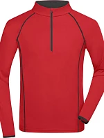 Daiber JN 498 Pánské funkční tričko s dlouhým rukávem 02.0498 red/black