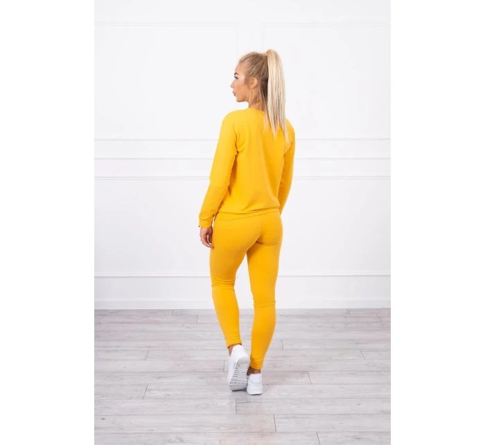 Hořčicová mikinová souprava