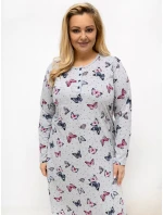 DU KN noční košile FP 601.85 šedá DU KN noční košile FP 601.85 šedá