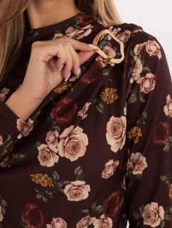 Bluzka IT BZ  ciemny brązowy model 21441238 - FPrice