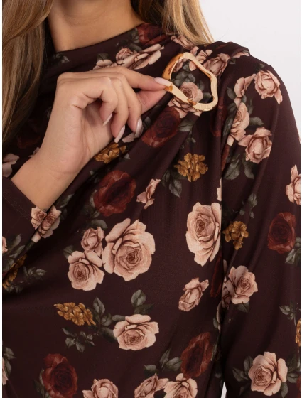 Bluzka IT BZ  ciemny brązowy model 21441238 - FPrice