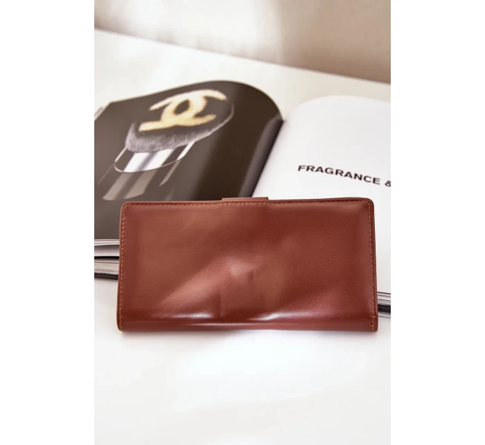 Dámská peněženka z eko kůže hnědá Kalinessa