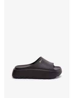 Dámské pěnové pantofle na platformě Big Star – černé