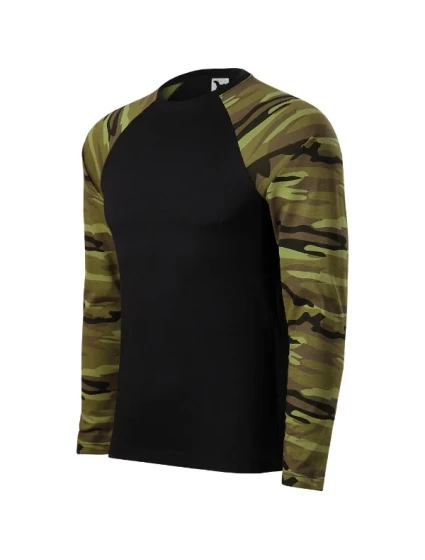 Camouflage LS triko unisex camouflage green Camouflage LS triko unisex camouflage green