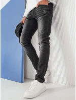 Pánské černé džínové kalhoty FashionStreet UX4243