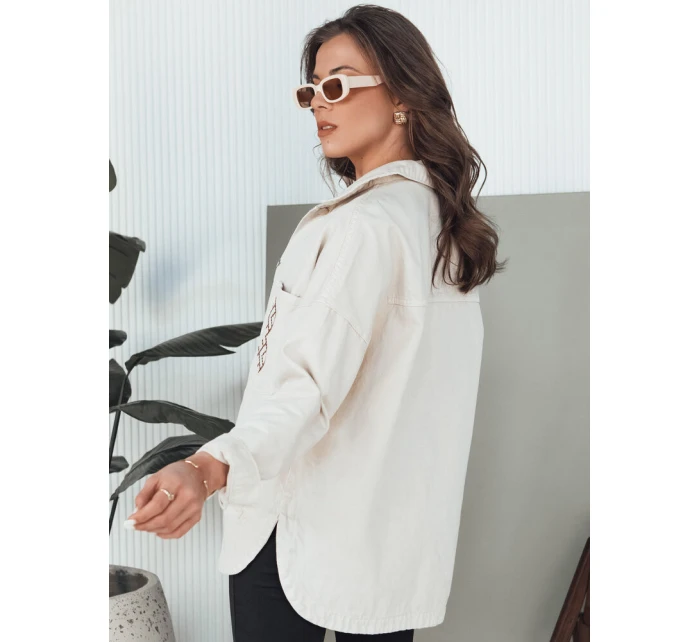 Dámská džínová bunda FILOMENAS béžová FashionStreet TY4313