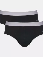 Pánské slipy GO ABC 2.0 Brief 2P - BLACK - černé 0004 - SLOGGI
