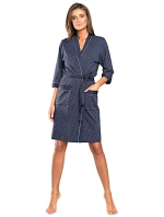 Dámský župan Montana blue - ITALIAN FASHION
