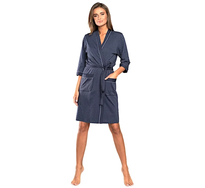 Dámský župan Montana blue - ITALIAN FASHION
