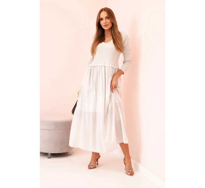 Šaty dlouhé na ramínka švestková