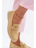 Dámské mokasíny Žluté s přezkou Belinae Dámské mokasíny Žluté s přezkou Belinae