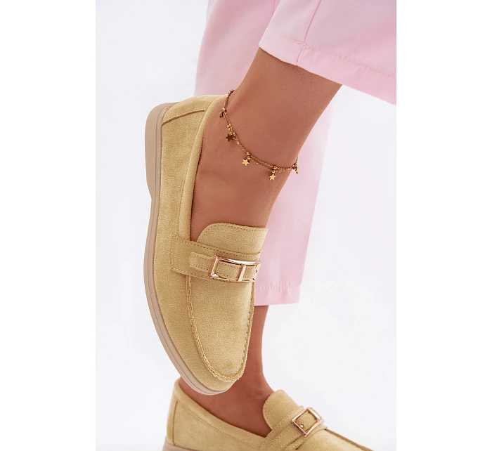 Dámské mokasíny Žluté s přezkou Belinae Dámské mokasíny Žluté s přezkou Belinae