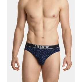 Klasické pánské slipy 3Pack model 20035841 modré - Atlantic Klasické pánské slipy 3Pack model 20035841 modré - Atlantic