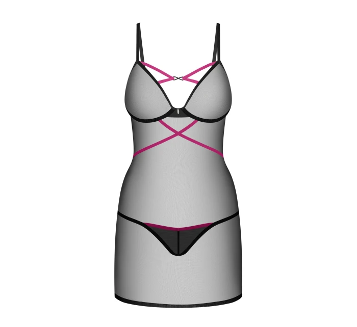 Dámská sexy košilka Novenes Chemise černá - Obsessive