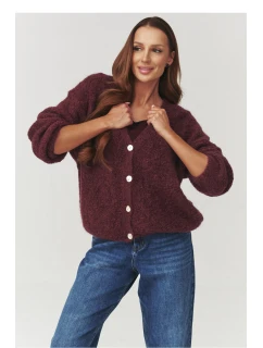 Svetr na zapínání  model 219738 Makadamia
