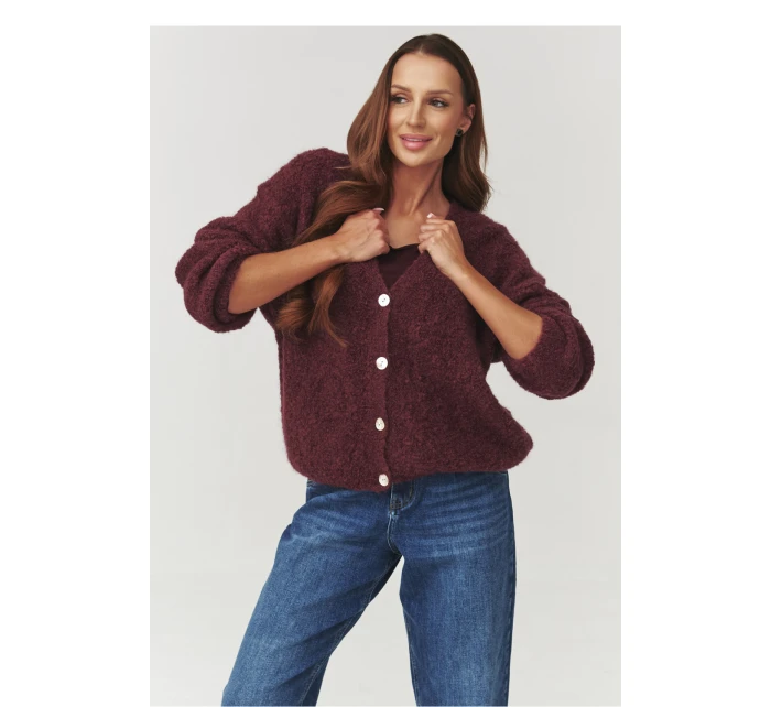 Svetr na zapínání  model 219738 Makadamia