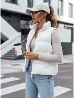 Dámská prošívaná vesta WILLOW bílá FashionStreet TY3798