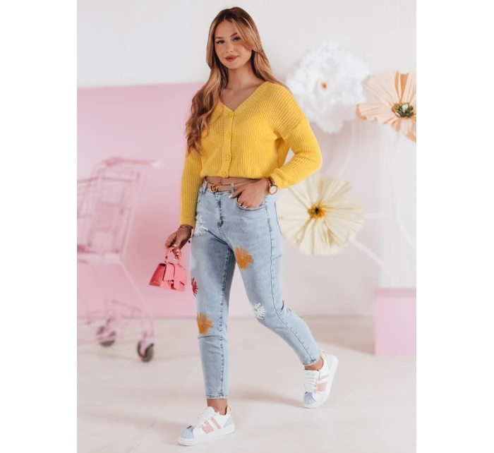 Dámský oversize žebrovaný svetr SWEETDREAM žlutý FashionStreet MY2462