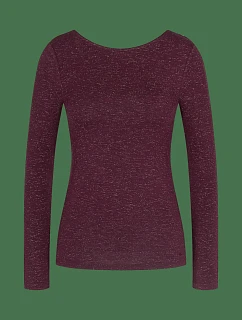 Beauty Layers Top LSL Lurex - Claret - TRIUMPH Claret - TRIUMPH