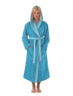 Dámský župan Tampa duo s kapucí 3959 tyrkysová - Vestis Dámský župan Tampa duo s kapucí 3959 tyrkysová - Vestis