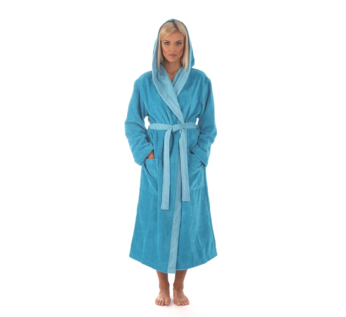 Dámský župan Tampa duo s kapucí 3959 tyrkysová - Vestis Dámský župan Tampa duo s kapucí 3959 tyrkysová - Vestis
