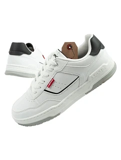 Dětská obuv Levi's sportovní John youth bílá pohodlná módní