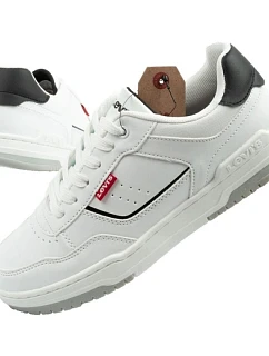 Dětská obuv Levi's sportovní John youth bílá pohodlná módní