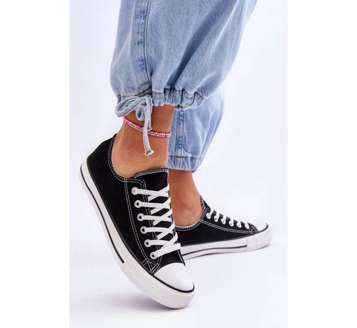 Klasické nízké dámské tenisky Černá Vegas