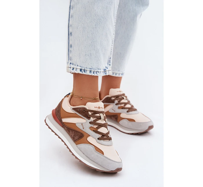 Dámské tenisky z semiše  hnědé model 22107471 - McArthur