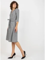 Sukienka LK SK model 21110905 biało czarny - FPrice