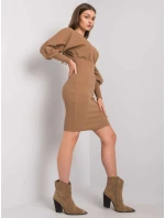RV šaty SK 6079.65 světle hnědé RV šaty SK 6079.65 světle hnědé