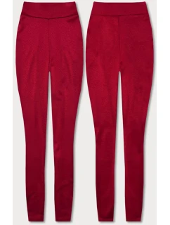 Červené bavlněné dámské legíny model 22002833 - FPrice