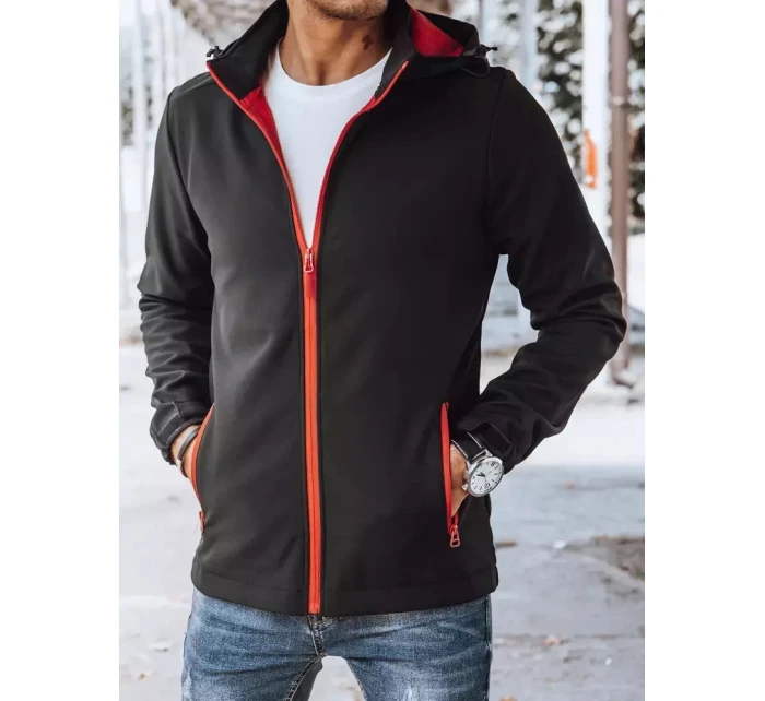 Pánská softshellová bunda černá Dstreet TX4173 Pánská softshellová bunda černá Dstreet TX4173