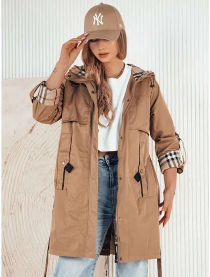 Dámská přechodná bunda parka béžová Dstreet model 21974258 - FashionStreet