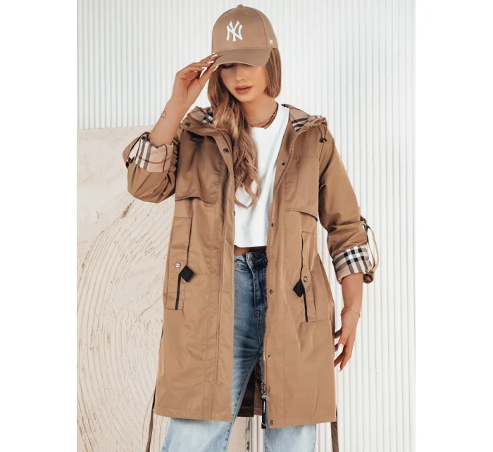 Dámská přechodná bunda parka béžová Dstreet model 21974258 - FashionStreet