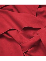 Dámský minimalistický kabát červený (747ART)