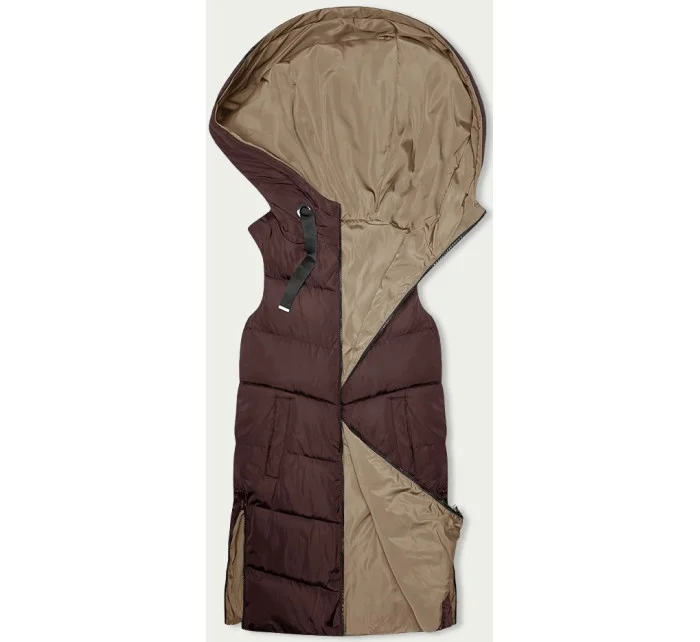 dlouhá dámská oboustranná vesta model 19576606 - S'WEST