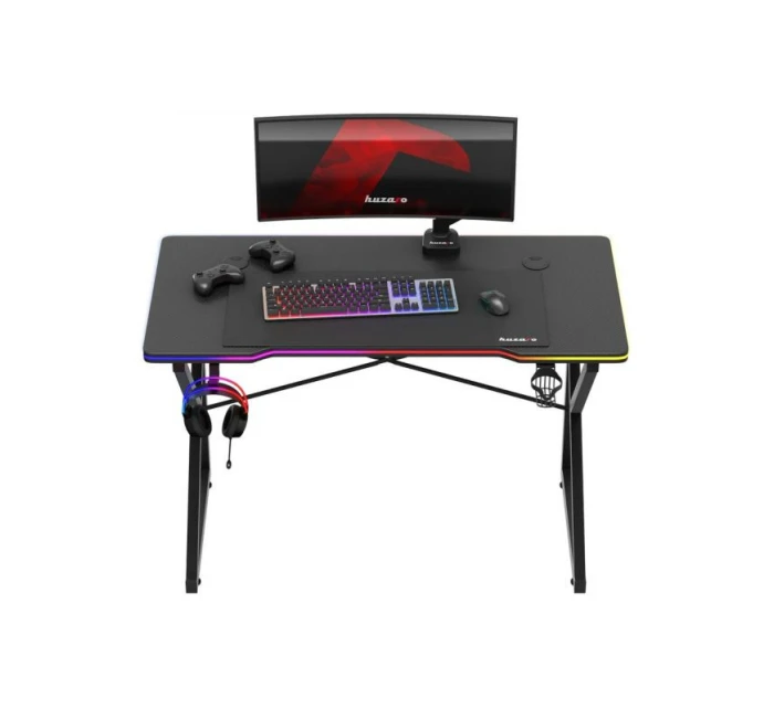 Herní stůl Hero model 21326128 RGB Black - Huzaro