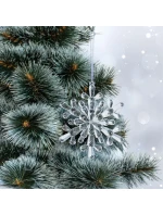 Závěsná dekorace sněhové vločky 12x12 CM MODEL 4 Závěsná dekorace sněhové vločky 12x12 CM MODEL 4