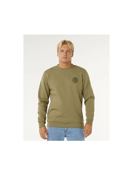 Pánská mikina RIP CURL Wetsuit Icon Hood, zelená