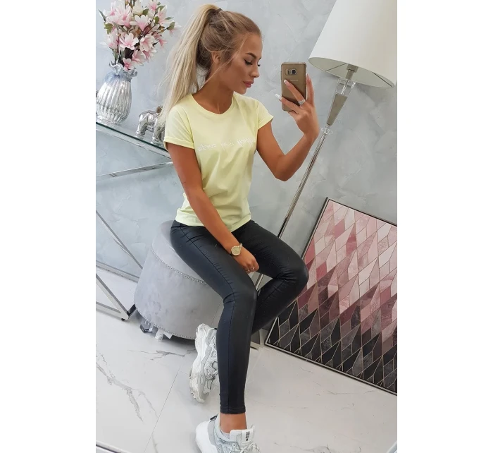 Nakupování je moje kardio blůza světle žlutá Nakupování je moje kardio blůza světle žlutá