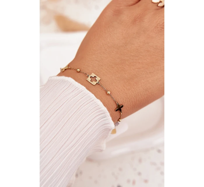 Náramek ze nerezové oceli s zlatými model 21776873 - Boto Náramek ze nerezové oceli s zlatými model 21776873 - Boto