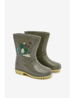 Dětské holínky tmavě zelené model 21794020 - Boto Dětské holínky tmavě zelené model 21794020 - Boto