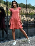 Sukienka TW SK model 22179297 koralowy - FPrice Sukienka TW SK model 22179297 koralowy - FPrice