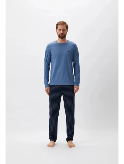 Pánské pyžamo 111791 4R567 61436 tm. modré - Emporio Armani