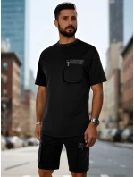 Pánská tepláková souprava černá Dstreet model 21988679 - FashionStreet