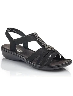 Dámské sandály černé model 22068356 - Rieker