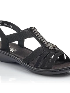 Dámské sandály černé model 22068356 - Rieker