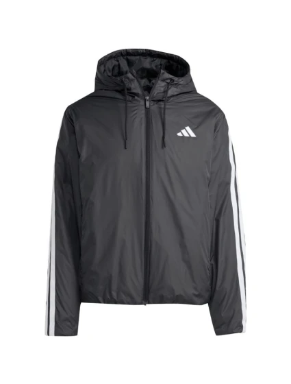 Pánská bunda Essentials 3Stripes Insulated Hooded Jacket black pánské oblečení model 21391449 - ADIDAS