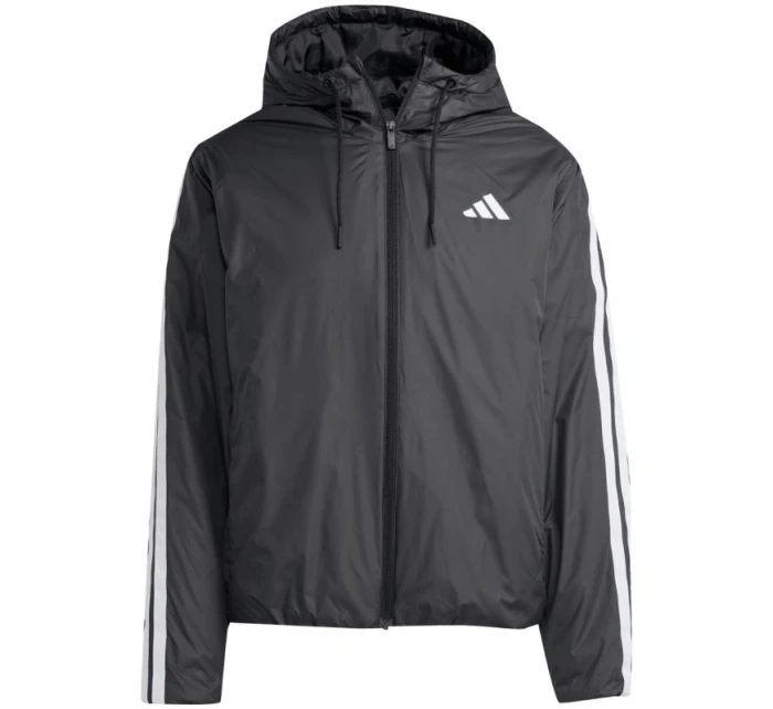 Pánská bunda Essentials 3Stripes Insulated Hooded Jacket black pánské oblečení model 21391449 - ADIDAS